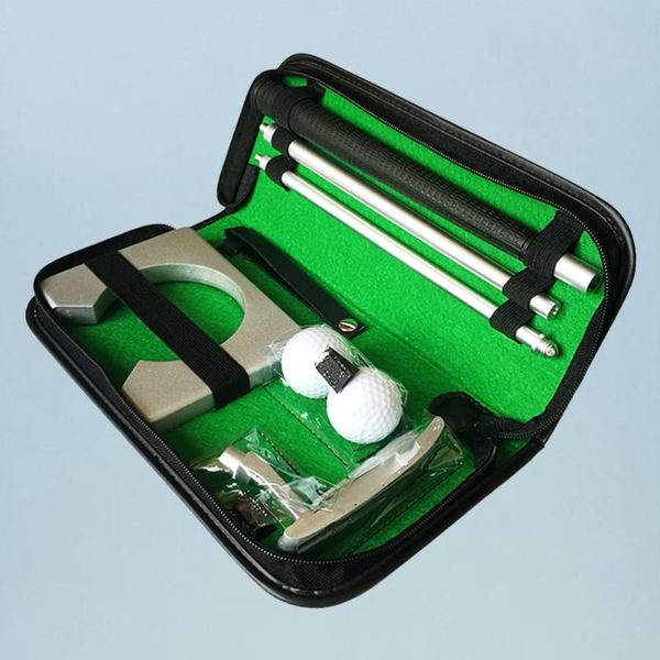 

golf training aids 1 set portable putter practice travel indoor holder golfer tool