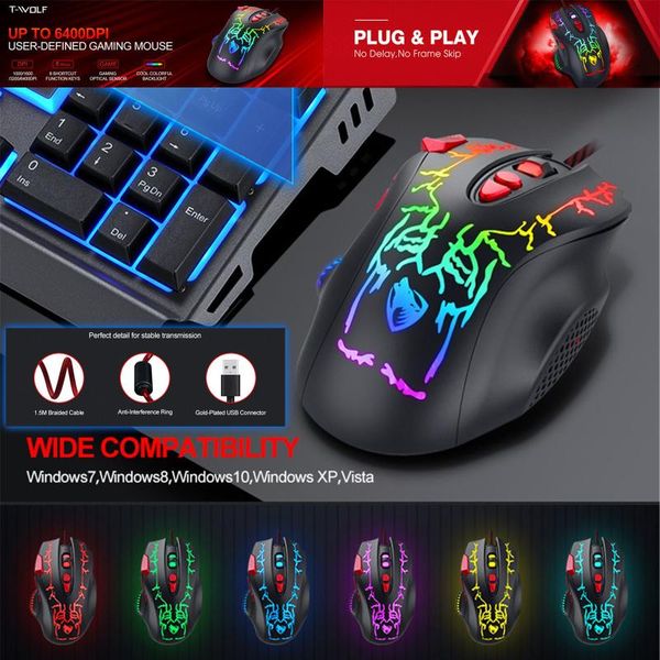 

mice gaming mouse wired rgb chroma backlit 8 programmable buttons 7200 dpi adjustable for casual gamers different games