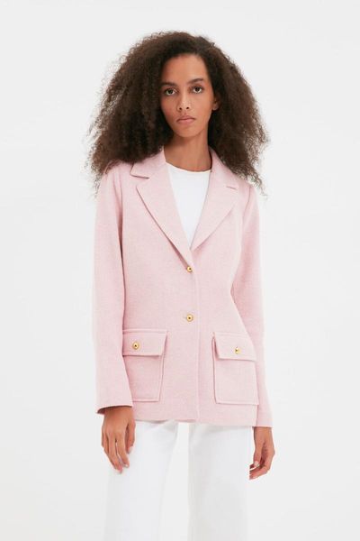 

women's jackets trendyol pocket detail ceket twoaw22ce0311, Black;brown
