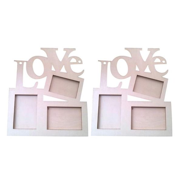 

frames 2pcs wooden pictures frame love family po picture wall table art home deskdecoration
