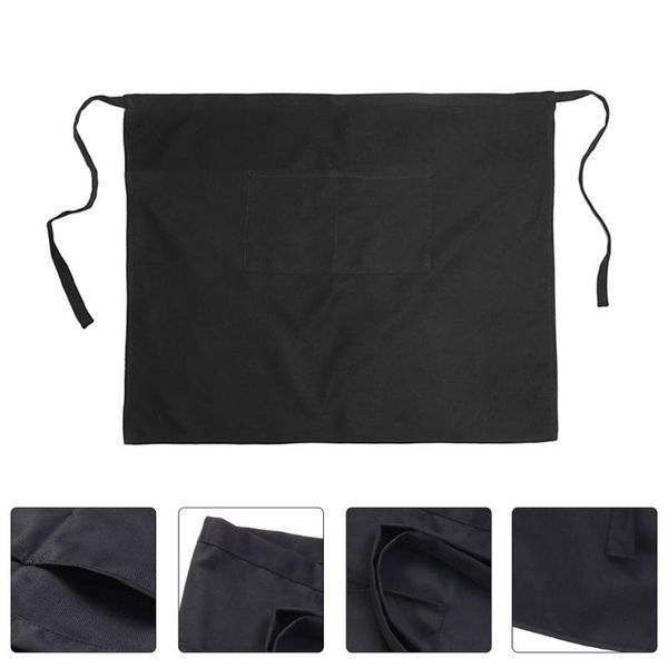 

aprons 1pc home apron chef restaurant cooking half-length kitchen supply (black)