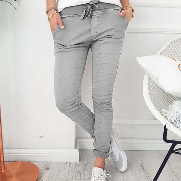 

women's pants fashion casual slim tight elastic, Black;white