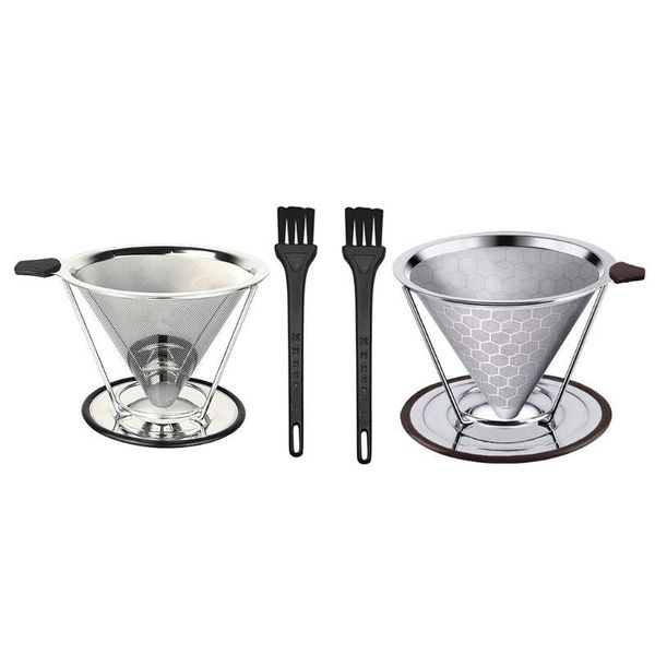 

coffee filters reusable filter cone baskets mesh strainer pour over