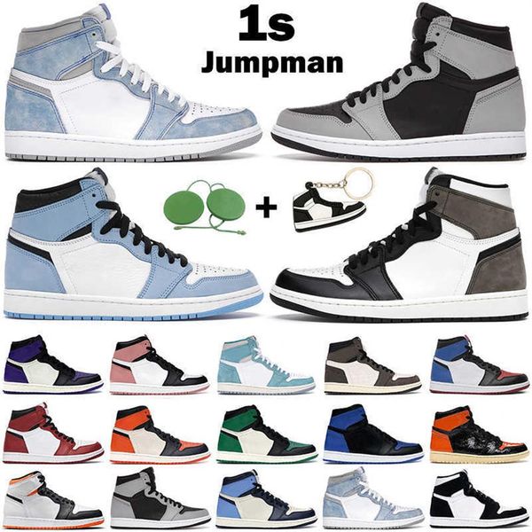 

jumpman men women basketball shoes 1s high og 1 hyper royal university blue dark mocha shadow 2.0 mens trainer sports sneakersa55