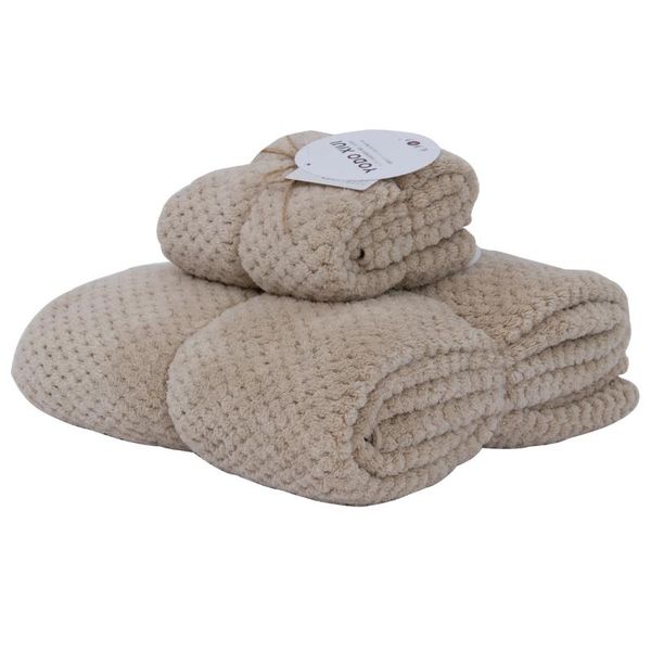 

towel coral velvet bath absorbent set quick-drying hair thickening plus beach
