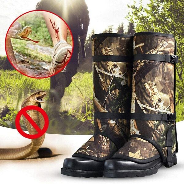 

snake guard gaiter leggings anti-snake bites rattlesnakes waterproof for hunting camping hiking outdoors ankle support, Blue;black