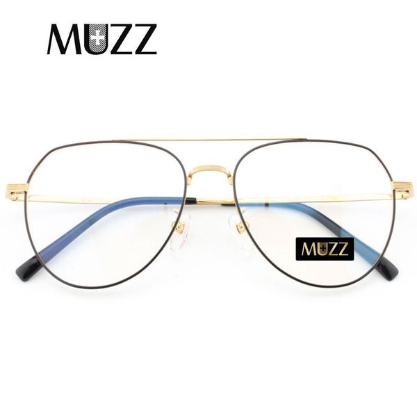

fashion sunglasses frames pure titanium prescription frame pilot men's eyeglasses ultra light vintage myopia glasses large, Black