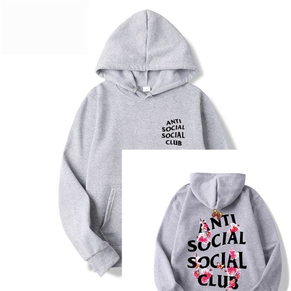 

assc pullover in autumn and winter of 2019 youth flower butterfly hoodie, Black