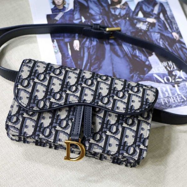 

di classic old flower saddle waist women's chest handbag zly