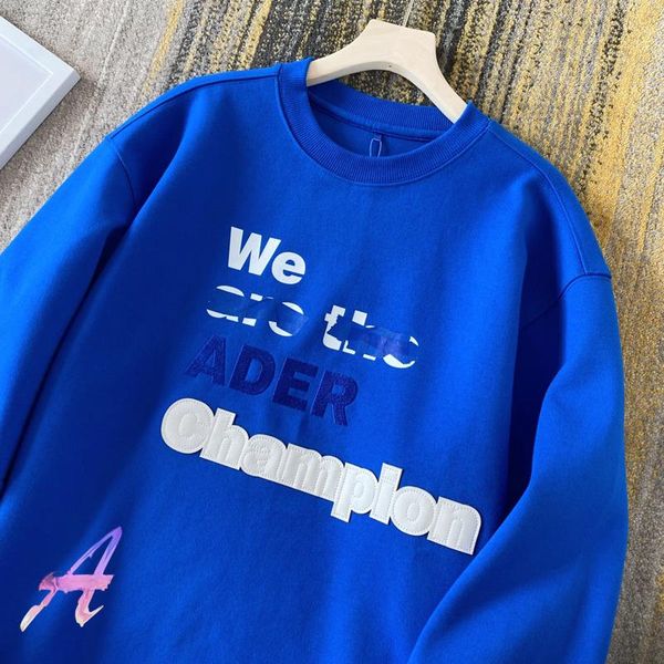 

men's sweaters ader hoodies patch embroidery letter we blue sweater men and women adererror pullovers, White;black