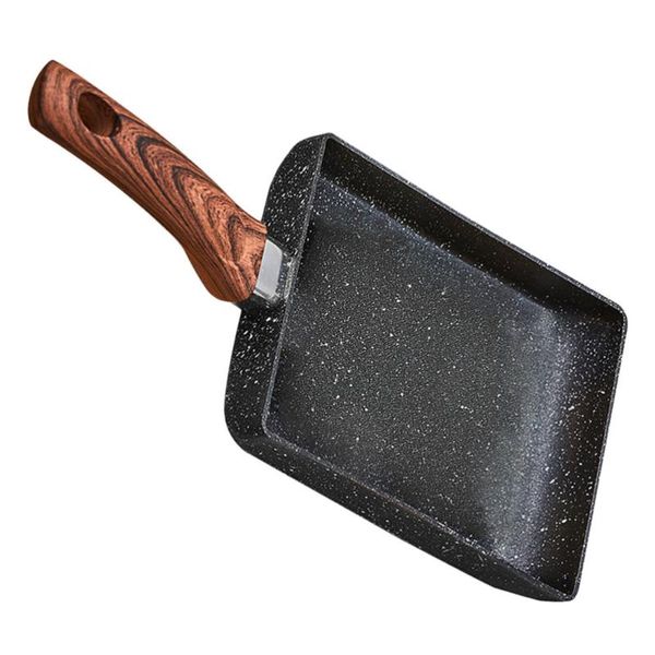 

pans 1pc square flat tamagoyaki pan non stick egg frying breakfast