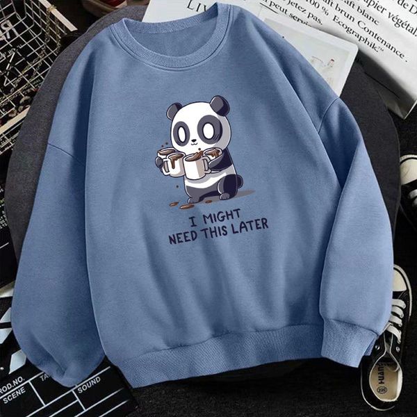 

men's hoodies & sweatshirts i might need this later mens panda harajuku cute cotton soft basic hoodie male hip hop streetwear pullovers, Black