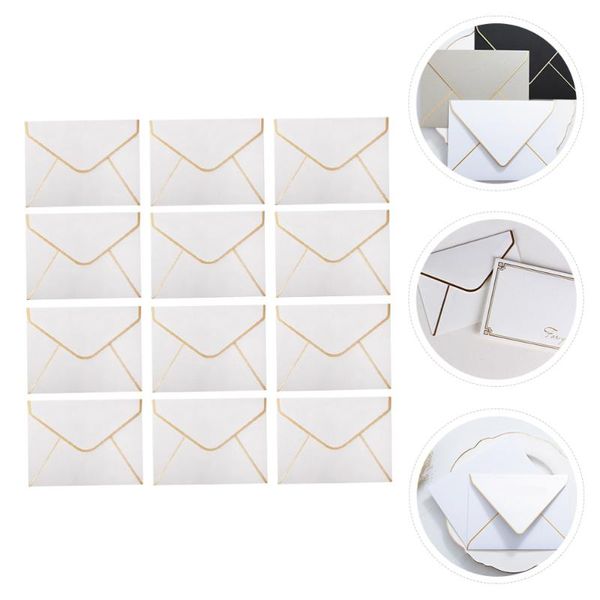 

pcs 1 set exquisite blessing cards message durable envelopes (white) greeting