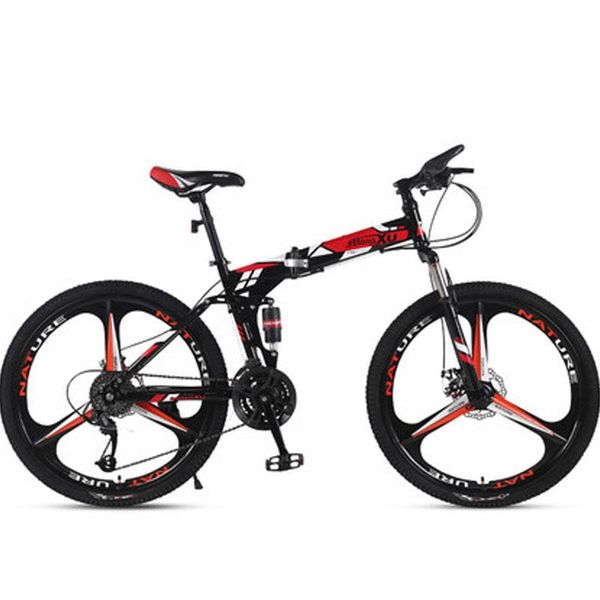 

mountain bike folding speed double disc brakes male and women students bicycle bikes