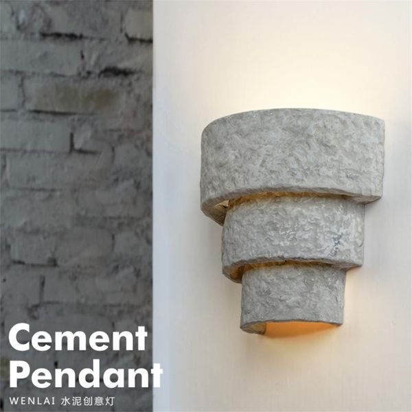 

wall lamp cement industrial wind lamps retro bedroom aisle balcony sconce lights cafe bar loft art deco restaurant fixtures