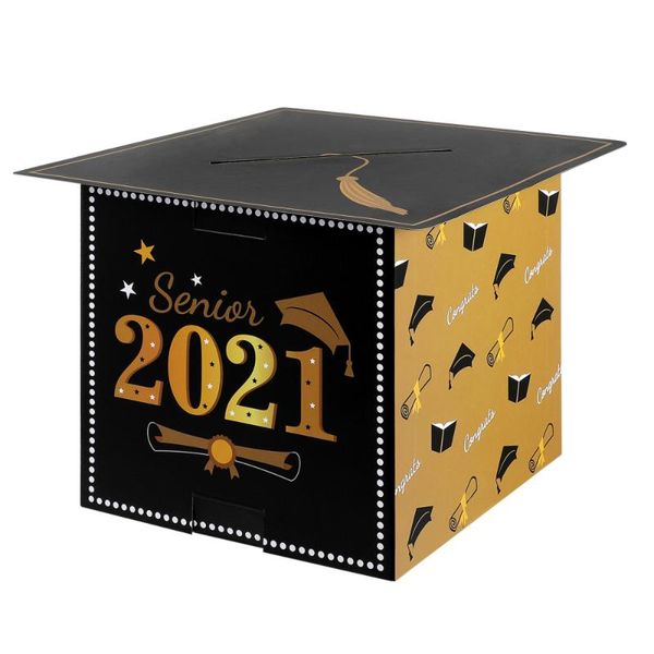 

graduation season party favors 2021 graduate advice cards bulk grad supplies decoration (black & golden) gift wrap