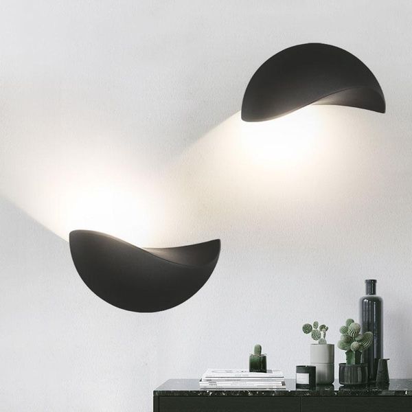 

wall lamp modern outdoor led semi-circular bedroom bedside living room corridor background