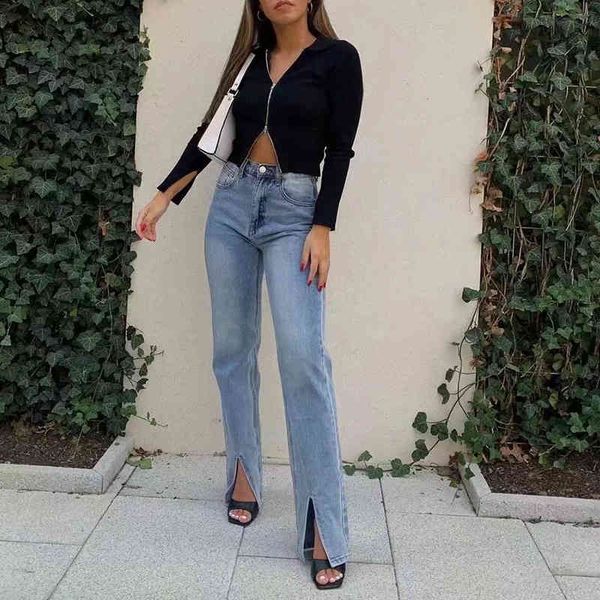 

women's jeans mosimolly women's pants vintage blue jeans, length on the floor divided jeans yl0o