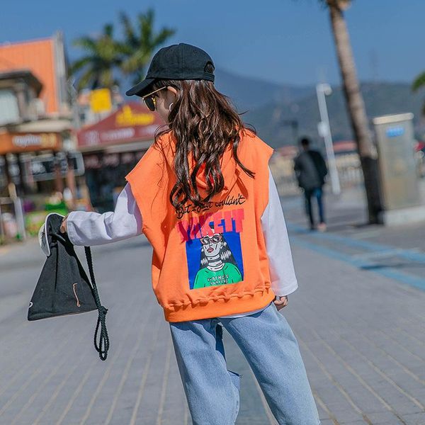 

girls' spring 2021 suit, western style, baby girl, fashion children's clothing, big girl's two-piece vest t-shirts, Blue