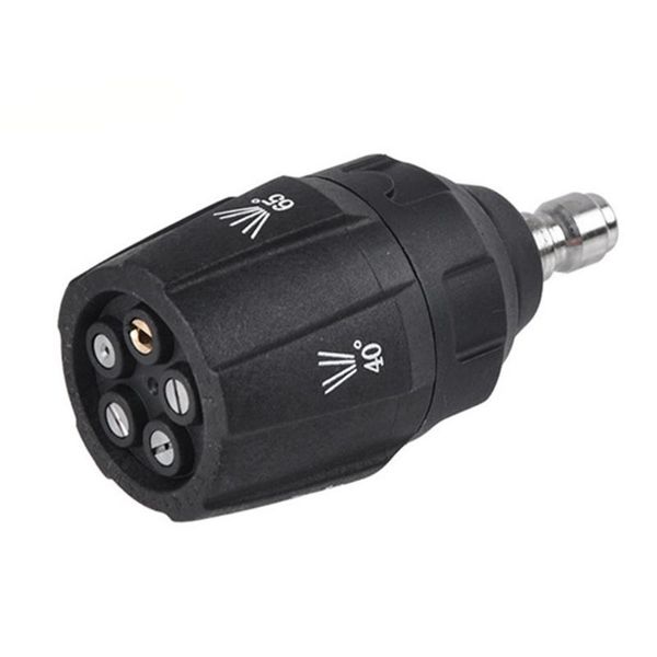 

in 1 high pressure washing nozzle 1/4 quick connector rotating 0 15 25 40 65 cleaning washer professional spray guns