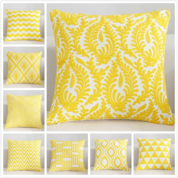 

flower floral plaid stripe cushion cover 18x18inch square 45cm pillowcase el home office sofa decor car seat back pillow case cushion/decora