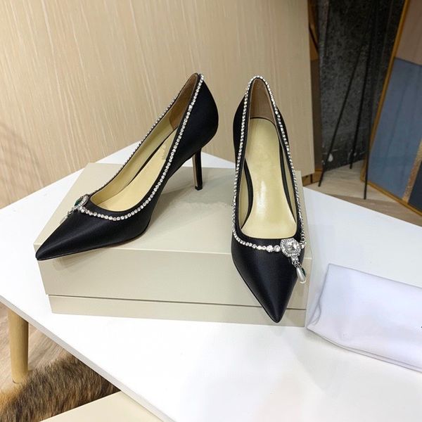 

2021 women high heel dress shoes fashion ladies mesh square toe sandal designer woman office party shoe, Black;red