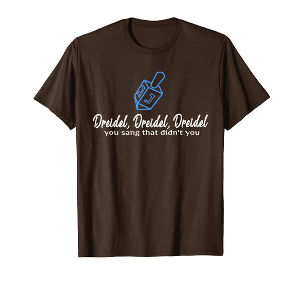 

funny jewish hanukkah dreidel game song tshirt, White;black