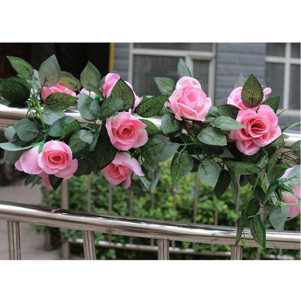 

decorative flowers & wreaths fake flower rattan 16 rose canes banquet venue layout occlusion artificial