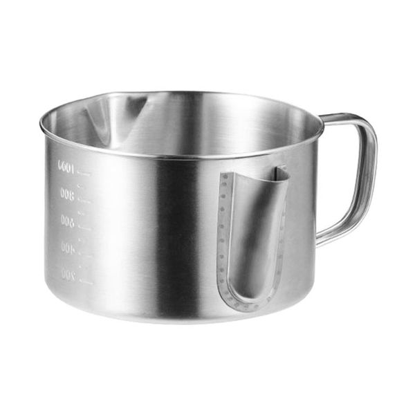 

parts 1pc grease strainer frying oil storage pot holder (silver)