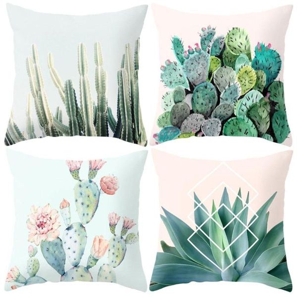 

cushion/decorative pillow 45*45cm nordic stijl verse kussensloop kussenhoes moderne lumbale planten groene gooi sofa kussen