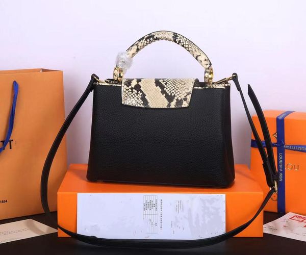 

evening bags handbags for women's 2021 leather snakesskin and cowhide shoulder bag designer purse