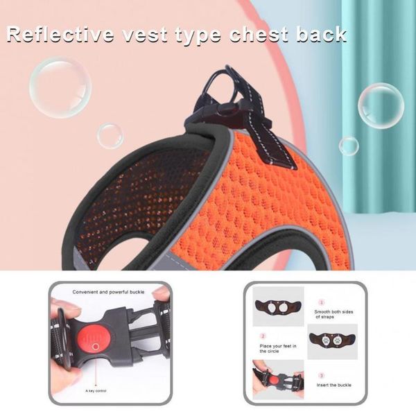 

cat collars & leads premium pet harness fastener tape wear-resistant firm cats vest