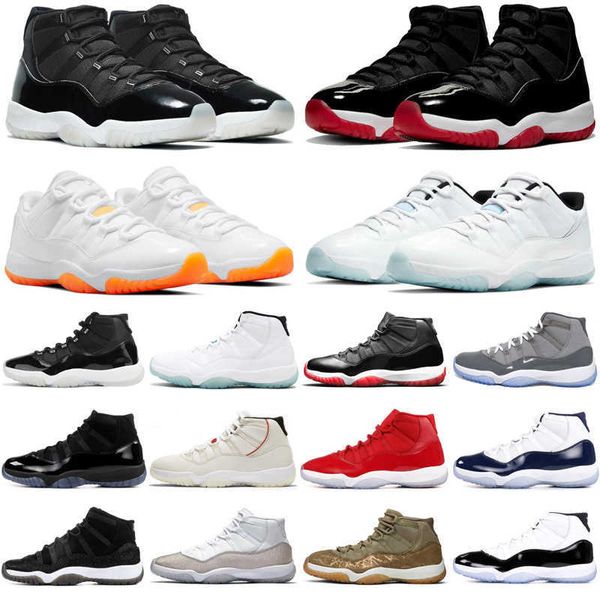 

bright citrus 11 11s jumpman men women basketball shoes jubilee cool grey legend blue low mens trainers sports sneakers size 5.5-13, Black