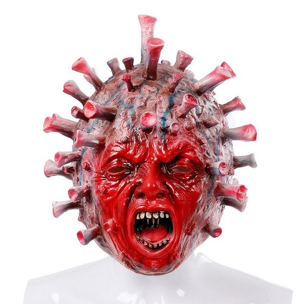 Holloween novidade máscara de horror natural látex máscaras capa de halloween decoração brinquedos para festas temáticas de role-playing