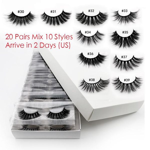 

pcs lashes in bulk mix 3d mink wholesale eyelashes natural false makeup1