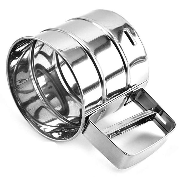 

baking & pastry tools practical sugar mesh household gadgets hand-pressed semi-automatic cocoa tool flour sieve cake utensils