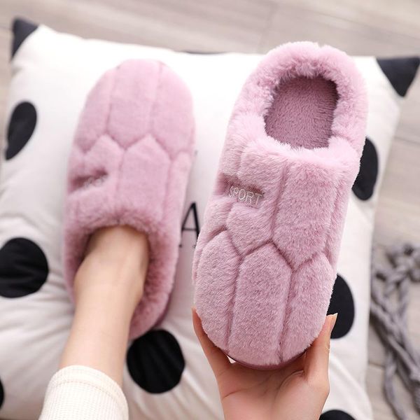 

fashion ladies cotton slippers winter indoor and outdoor cute non-slip thick bottom home wool, Black