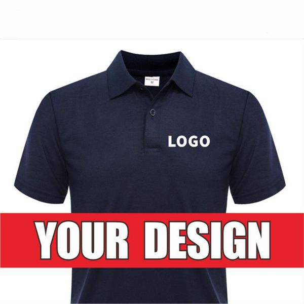 

men's polos summer and women's same style shirts custom lapel advertising cultural shirt team work clothes logo printing diy, White;black