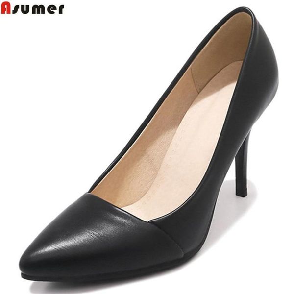 

black yellow fashion spring autumn ladies pumps pointed toe shallow elegant thin heelwomen high heels shoes size 46 dress
