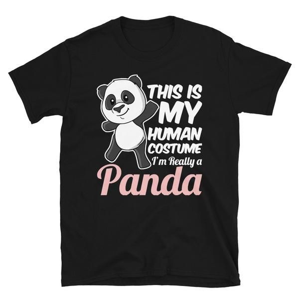 

men's t-shirts funny panda costume i'm a tshirt short-sleeve t-shirt, White;black