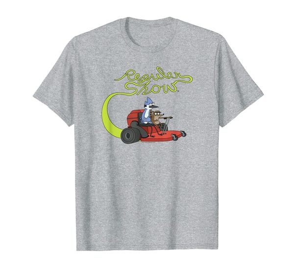 

regular show mordecai and rigby mower t-shirt, White;black