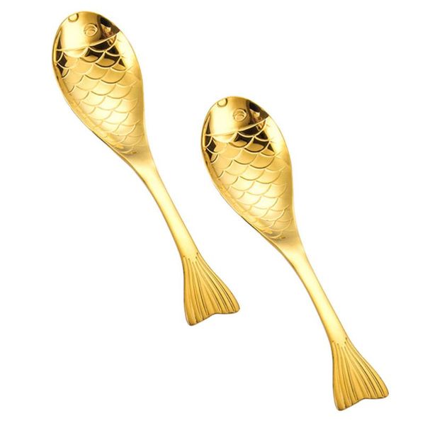 

mugs 2pcs dessert spoons food grade stainless steel creative tableware