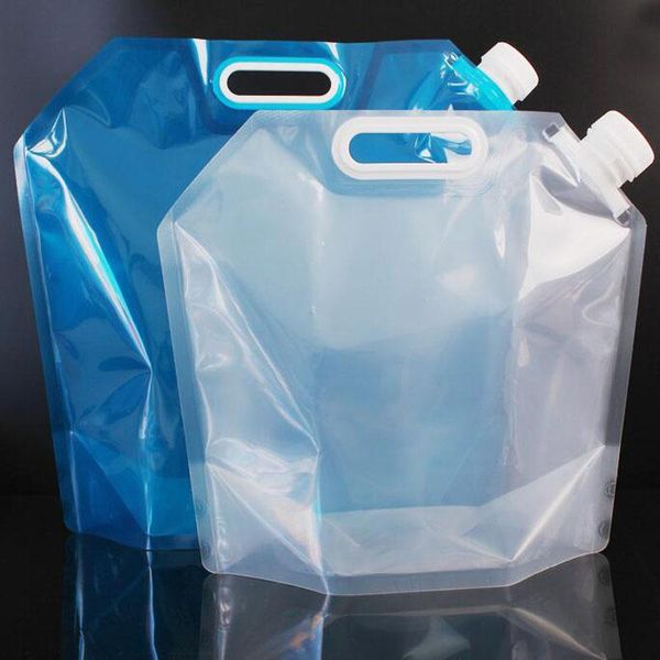 

storage bags 5l/10l outdoor water foldable portable drinking camp cooking picnic bbq container bag carrier car tank