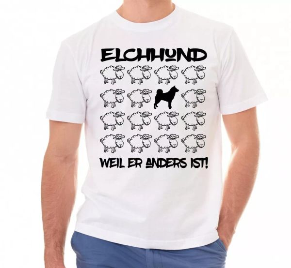 

Moose Dog Unisex T-Shirt Black Sheep Moose jämthund Men Dog Dog Motif, Mainly pictures