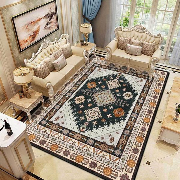 

carpets 200x300cm yellow brown light gray dark blue persian geometric ethnic style living room bedroom bedside carpet floor mats