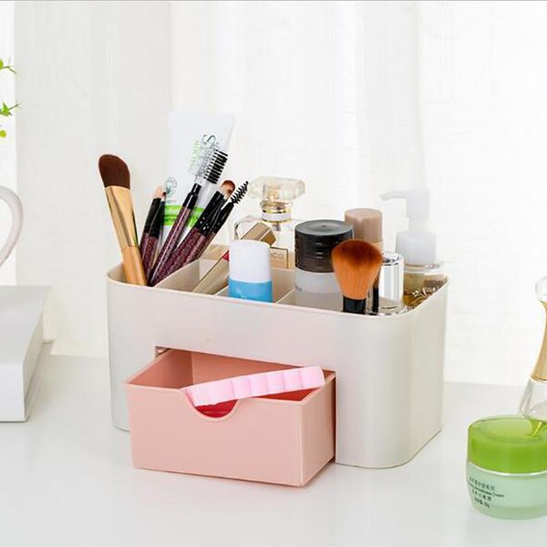 

plastic multifunction woman cosmetic toiletry jewelry box deskdrawer case bathroom storage accessories supplies stuff boxes & bins