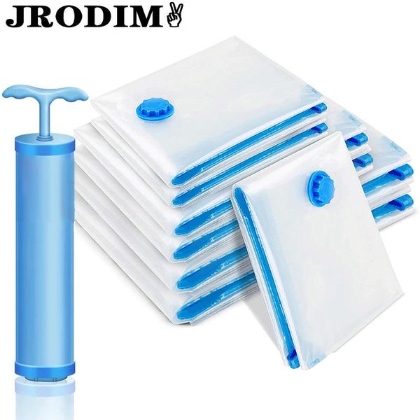 

storage bags reusable vacuum home organizer transparent border foldable clothes seal compressed travel space saver bag