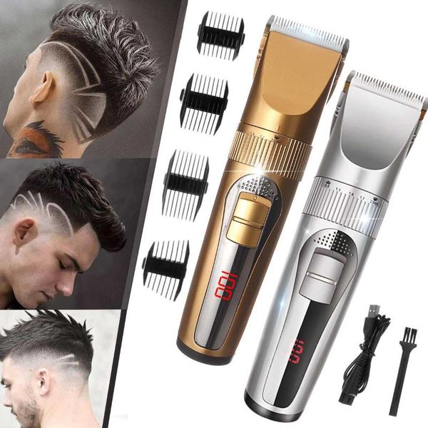 

hair clippers portable lightweight men's electric digital display clipper household salon barber shop