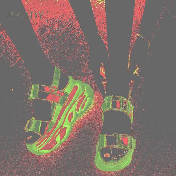 

dress shoes byqdy platform wedges high heels creepers sandals summer open toe buckle strap woman two runway chunky, Black