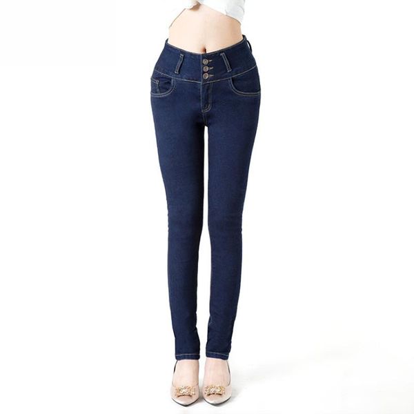 

women's jeans for women black high waist with large size, Blue